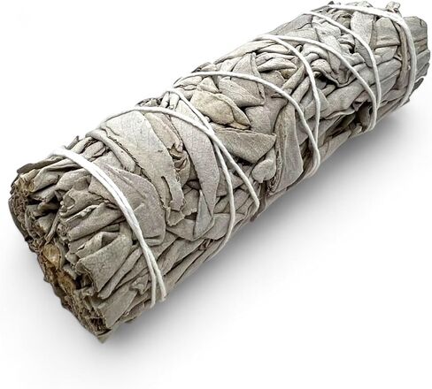 Pachamama Essentials 4" White Sage California Bundles for Smudging Rituals, Home Cleansing, Meditation, Yoga, Chakra Balancing, Incense Healing SALVIA APIANA (1) in Kuwait