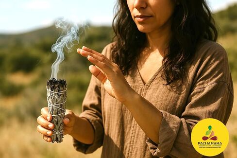 Pachamama Essentials 4" White Sage California Bundles for Smudging Rituals, Home Cleansing, Meditation, Yoga, Chakra Balancing, Incense Healing SALVIA APIANA (1) in Kuwait