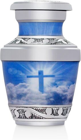 Cross Photo Cremation Urns for Men and Women Human Ashes - Adult Large Urn in Kuwait