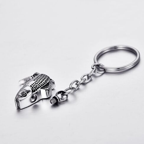 Lucky Fish Cremation Keychain for Ashes Memorial Keepsake Urn Pendant Jewelry with Funnel Kit in Saudi Arabia