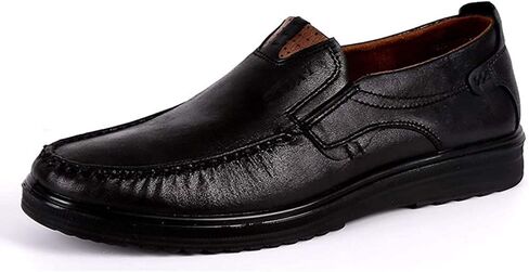 Asifn Men Casual Driving Shoes Leather Penny Loafers Slip Ons Outdoor Boat Walking Comfortable Walking Flats Breathable in Saudi Arabia