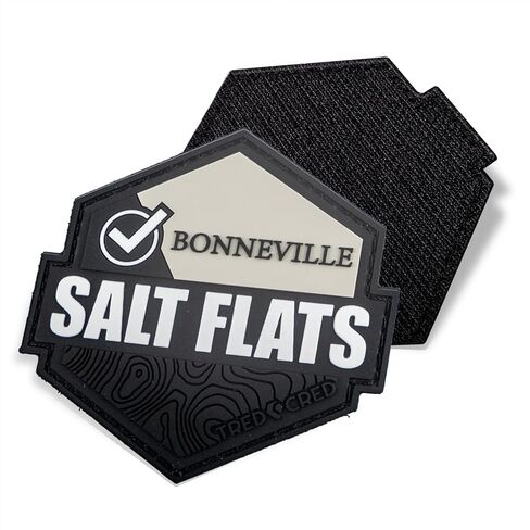 Bonneville Salt Flats Trail Patch Off-Roading Rubber PVC with Hook and Loop Backing in Saudi Arabia