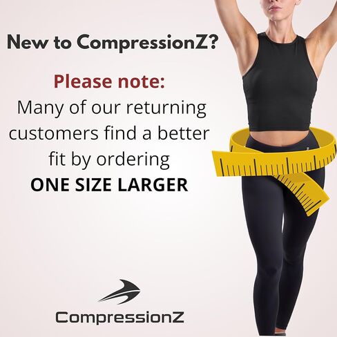 CompressionZ Tummy Control Compression Leggings for Women | High Waisted Workout Yoga Pants (Black + Pink, Large) Bundle in Saudi Arabia