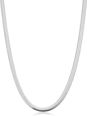 Sterling Silver 4.2 mm Bombe Snake Chain Necklace for Women (18, 20, 24 or 30 inch) in Kuwait