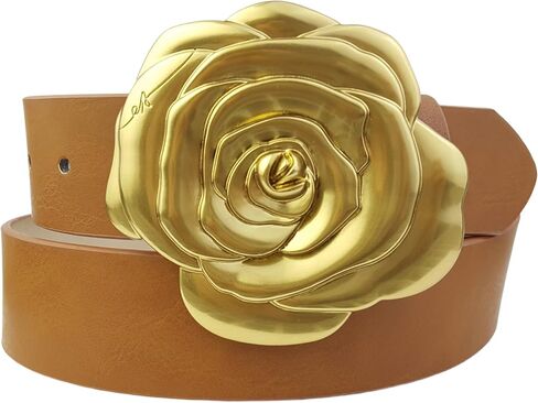 Blooming Gold Rose Statement Buckle belt in Saudi Arabia