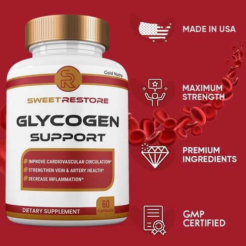 Sweet Restore Capsules, All Natural Maximum Strength Sweet Restore Glyco Pills, 1 Month Supply (1 Pack) in Saudi Arabia