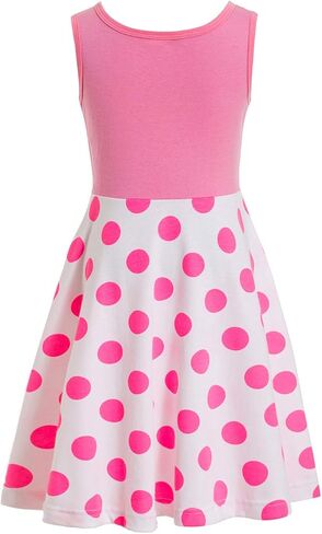 Waruila Bo Peep Costume for Children - Polka Dot Dress for Kids Birthday (Multicoloured, 4-5) in Kuwait