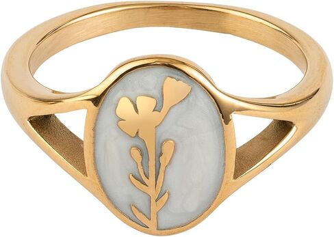 Elevated Faith Wildflower Signet Ring in Saudi Arabia