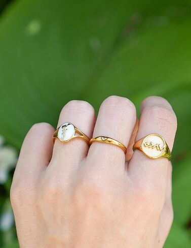 Elevated Faith Wildflower Signet Ring in Saudi Arabia
