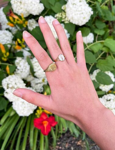 Elevated Faith Wildflower Signet Ring in Saudi Arabia