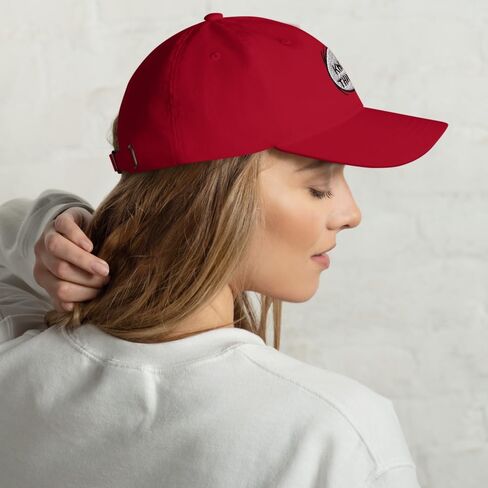 قبعة The Cat in The Hat I Know Things Classic Dad Hat، قبعة كروية قابلة للتعديل للبالغين من الجنسين - مرخصة رسميًا باللون الأحمر in Kuwait