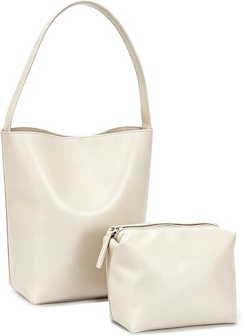 Bucket Bags for Women,Glossy Leather Bucket Purse,Small Tote handbag for Work Travel Daily in Saudi Arabia