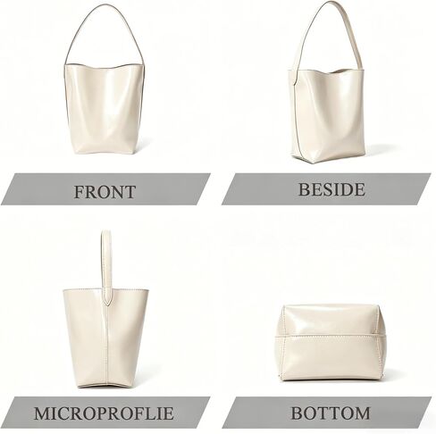 Bucket Bags for Women,Glossy Leather Bucket Purse,Small Tote handbag for Work Travel Daily in Saudi Arabia