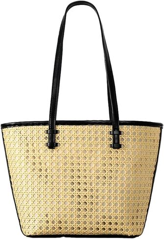 Rattan Bags for Women Woven Rattan Purse Elegant Summer Beach Bags Hobo Shoulder Bag in Kuwait