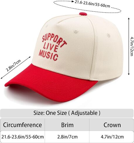 Two Tone Baseball Cap, Embroidered Baseball Adjustable Cotton Dad Hat Classic Casual Funny Gift Hat for Women Men in Saudi Arabia