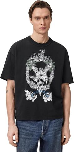 Allsaints Men's Palm Ripper Ss Crew in Saudi Arabia