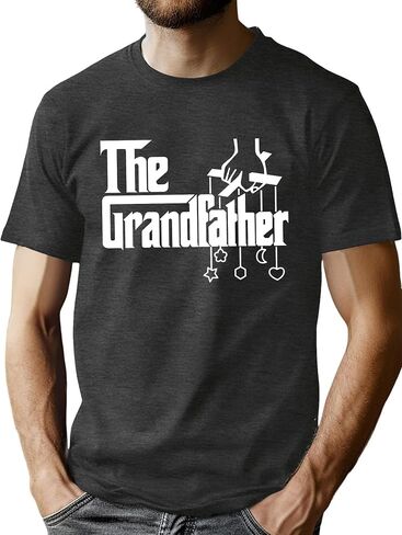 Grandpa Shirts for Men Grandfather Graphic Tees Dad Gifts T-Shirts Father's Day Blouse Tops in Kuwait