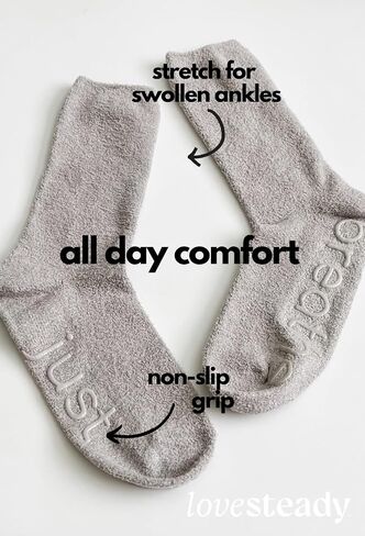 LoveSteady Hospital Socks for Women – Soft, Stretchy Non-Slip Socks with Grippers for Labor & Delivery in Saudi Arabia