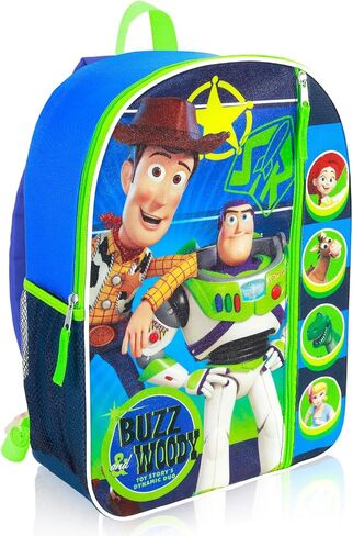 Disney Toy Story Backpack Set - Bundle with 16" Woody & Buzz Lightyear Bookbag Plus Water Bottle, Stickers, and More | Toy Story 5 Backpack for Kids, Boys, Girls in Kuwait