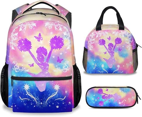 School Backpack with Lunch Box Set for Girls, 3PCS Axolotl Backpacks Matching Combo for Kids, Cute Animals Bookbag and Pencil Pouch Bundle for High School in Saudi Arabia