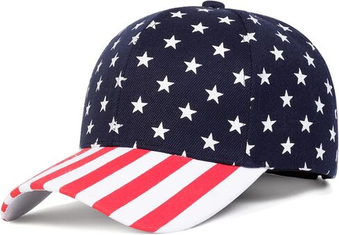 4th-of-July-Baseball-Cap for Women-Men-Independent-Day Star-Adjustable Sun Hat Unisex-Outdoor Trucker Hats-Dad Hat in Kuwait