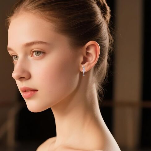 Ballet/Ballerina Earrings Gifts,Dance Recital Gifts,Ballet/Ballerina Dance Earrings Jewelry Gift in Saudi Arabia