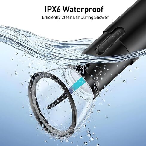 Ear Wax Removal Kit, Electric Ear Cleaner with Ear Irrigation Flushing System, IPX7 Waterproof Ear Cleaning Tool, Automatic Ear Cleaner Earwax Removal for Adults Home Gifts in Kuwait