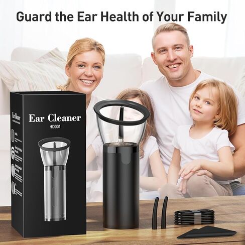 Ear Wax Removal Kit, Electric Ear Cleaner with Ear Irrigation Flushing System, IPX7 Waterproof Ear Cleaning Tool, Automatic Ear Cleaner Earwax Removal for Adults Home Gifts in Kuwait