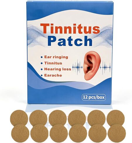 Tinnitus Relief Patches, Clear Ear Support Patches for Ringing Ears, Daily Wear for Noise Discomfort, Made with Natural Herbal Ingredients, Gentle & Portable, 12 Count in Saudi Arabia