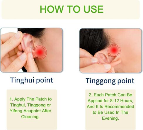 Tinnitus Relief Patches, Clear Ear Support Patches for Ringing Ears, Daily Wear for Noise Discomfort, Made with Natural Herbal Ingredients, Gentle & Portable, 12 Count in Saudi Arabia
