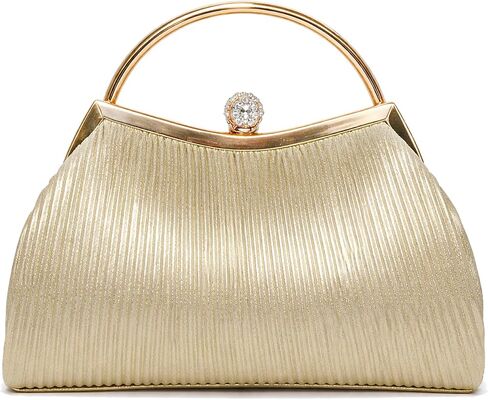 Women's Prom Evening Bag Wedding Sparkly Clutch Purse Party Handbag with Chain in Kuwait