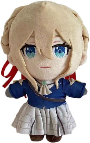 JCvCX 10'' Violet Girl with Red Hair Band Plush Toy Stuffed Figurine Doll Soft Plushies Pillow in Saudi Arabia