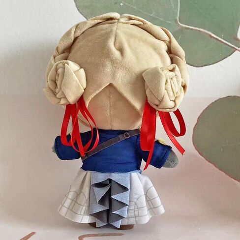 JCvCX 10'' Violet Girl with Red Hair Band Plush Toy Stuffed Figurine Doll Soft Plushies Pillow in Saudi Arabia