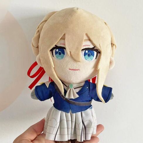 JCvCX 10'' Violet Girl with Red Hair Band Plush Toy Stuffed Figurine Doll Soft Plushies Pillow in Saudi Arabia