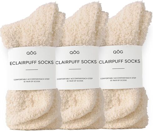 جوارب QOG Cozy Cloud - جوارب غامضة للنساء والرجال، دافئة للجنسين - جورب نوم ناعم ورقيق - هدية للاسترخاء in Kuwait