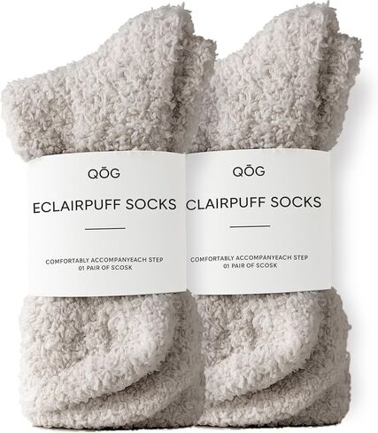 جوارب QOG Cozy Cloud - جوارب غامضة للنساء والرجال، دافئة للجنسين - جورب نوم ناعم ورقيق - هدية للاسترخاء in Kuwait