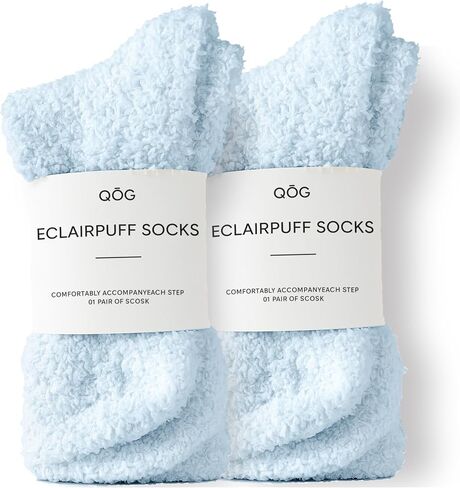 جوارب QOG Cozy Cloud - جوارب غامضة للنساء والرجال، دافئة للجنسين - جورب نوم ناعم ورقيق - هدية للاسترخاء in Kuwait