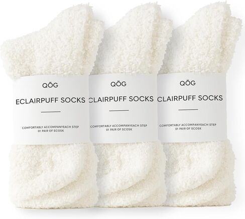جوارب QOG Cozy Cloud - جوارب غامضة للنساء والرجال، دافئة للجنسين - جورب نوم ناعم ورقيق - هدية للاسترخاء in Kuwait