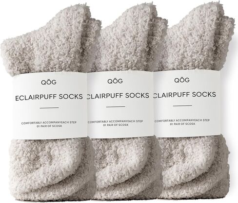 جوارب QOG Cozy Cloud - جوارب غامضة للنساء والرجال، دافئة للجنسين - جورب نوم ناعم ورقيق - هدية للاسترخاء in Kuwait