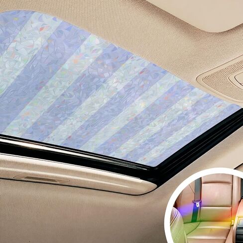 Window Privacy Film, Purple Striped Stained Glass Window Film Static Clings, Modern Classic Horizontal Stripes Sun Blocking Decorative Windows Covering Tint for French Door, 35.4" x 78.7" in Saudi Arabia
