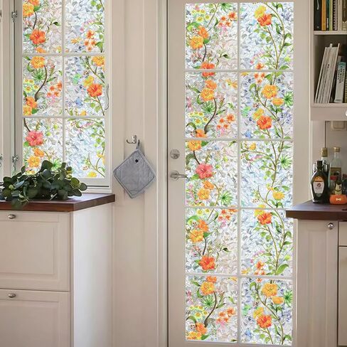 Window Privacy Film, Rainbow Light-Blocking Static Cling Film, UV & Heat Blocking Privacy Cover for Glass Doors & Bedroom, No Glue Reusable, Easy Install (31.5x78.7 Inch) in Saudi Arabia