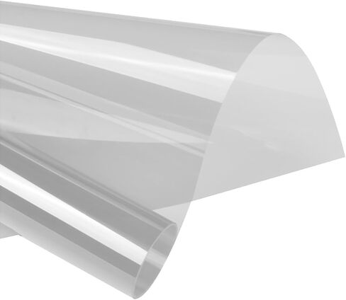 Queenbox 7.8x78.7in Clear Static Cling Window Tint, Sun Blocking Anti UV Heat Control Glass Film for Home Office Hotel Building Wedding Party, Light Gray in Saudi Arabia