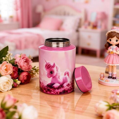 Up to 140 lbs Small Stainless Steel Unicorn Urns for Human Child Teen Girl Baby Ashes, Decorative Funeral Cremation Keepsake Memorial Medium Pink Urn for Sweetheart Daughter in Saudi Arabia