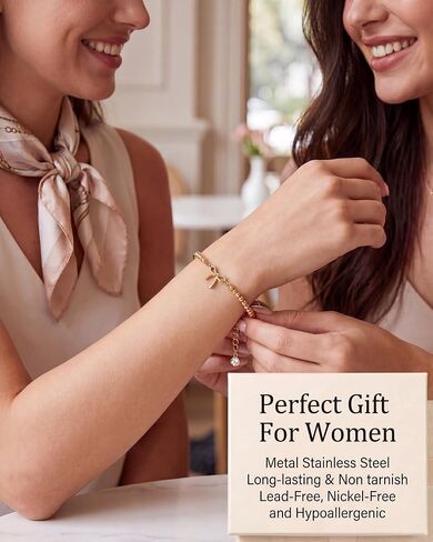 Beaded Bracelets for Women, 18K Gold Bracelets for Women, Teen Girl Gifts Trendy Stuff, Birthday Bracelets for Teen Girl Gifts in Saudi Arabia