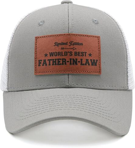 Uncle & Father-in-Law Gifts for Men, World's Best Trucker Hat, Adjustable Mesh Snapback Hat for Father's Day in Saudi Arabia