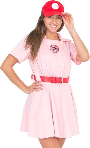 فستان روكفورد بيتشز فيلم AAGPBL مخصص للبيسبول زي الهالوين التنكري المخصص in Kuwait