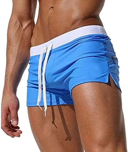 Mens Short Swim Trunks with Zipper Pocket Quick Dry Board Short in Kuwait