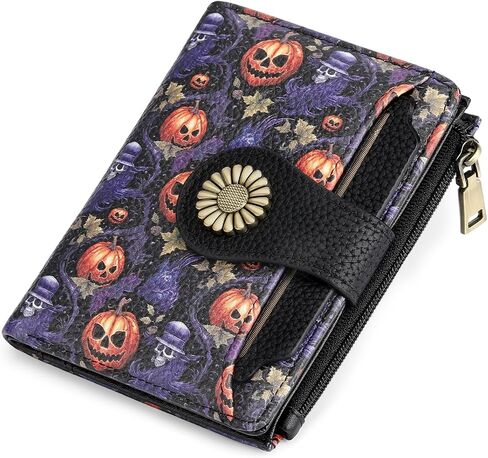 SENDEFN Small Wallet Women RFID Blocking Bifold Card Holder Compact Vegan Leather Wallets with 3 ID Windows in Kuwait