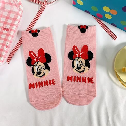 Disney Character Ankle Socks, 4 or 5 or 6 Pairs, Mickey Minnie Donald Daisy Pluto, Multicolor Set Collection in Saudi Arabia