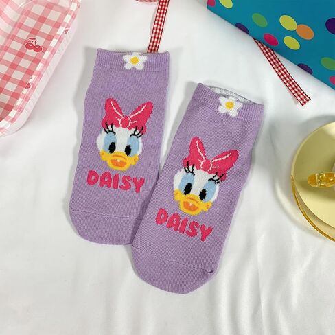 Disney Character Ankle Socks, 4 or 5 or 6 Pairs, Mickey Minnie Donald Daisy Pluto, Multicolor Set Collection in Saudi Arabia